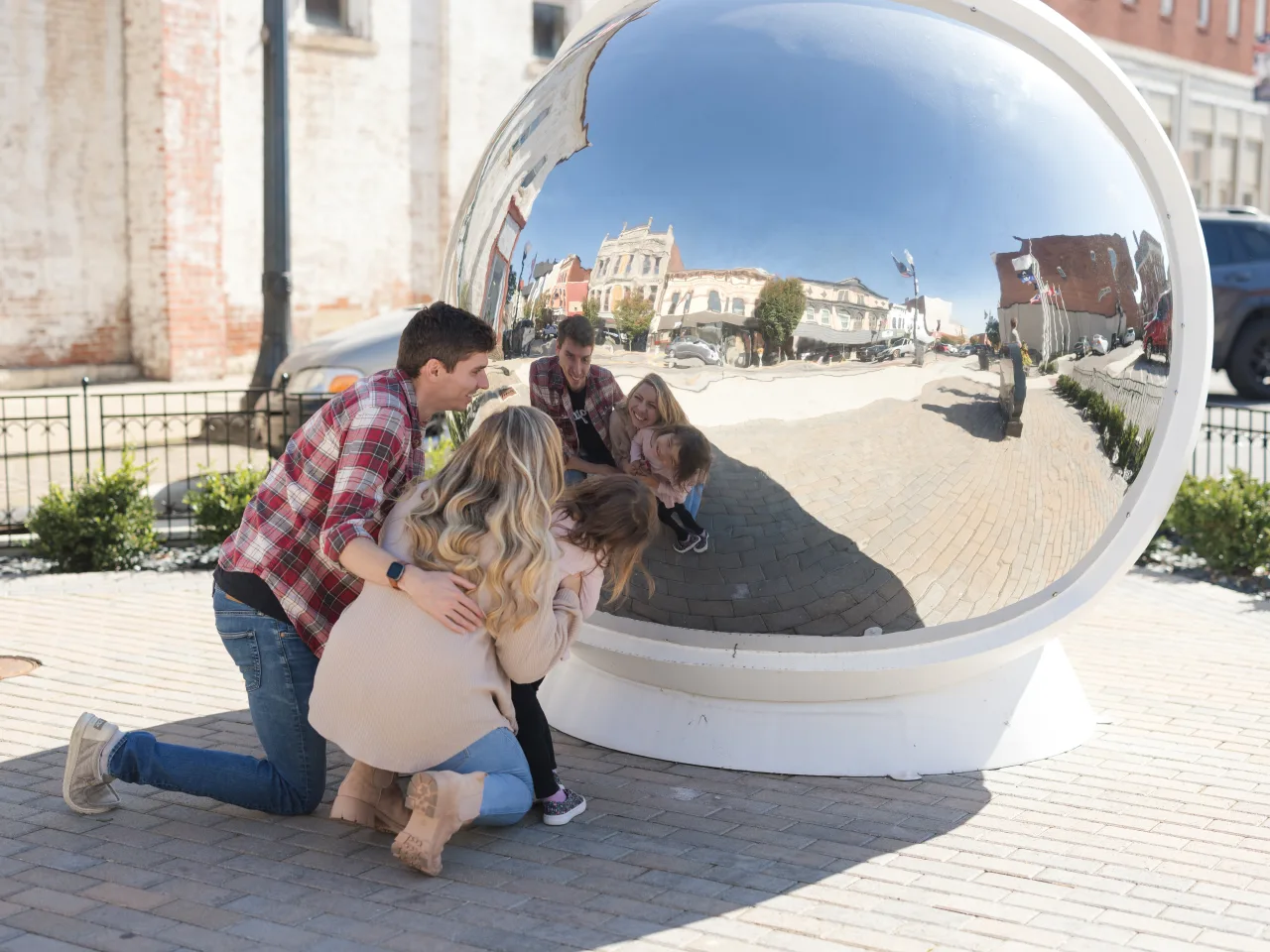 Family Reflecting On Astronaut