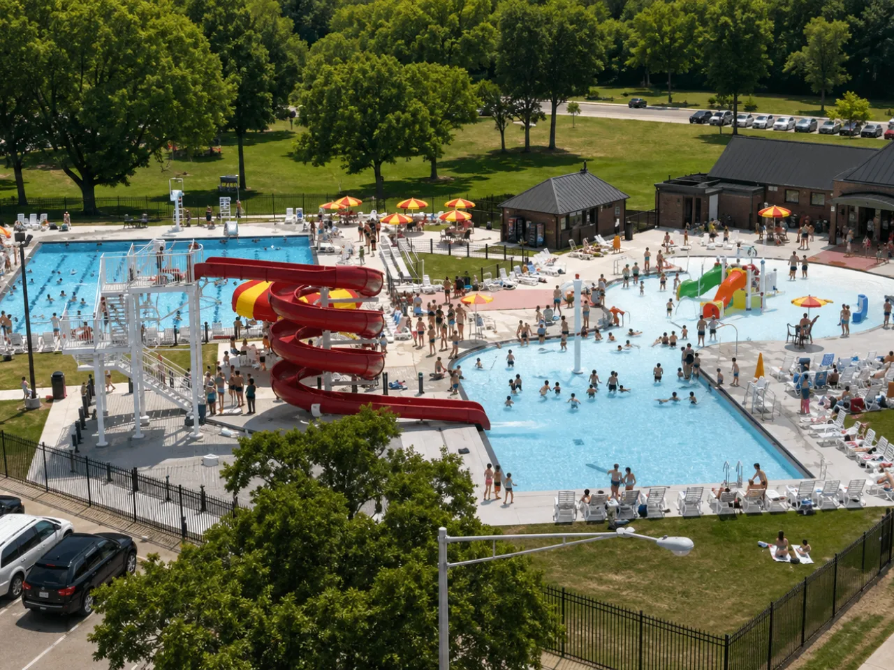 Wapak Water Park Aerial View