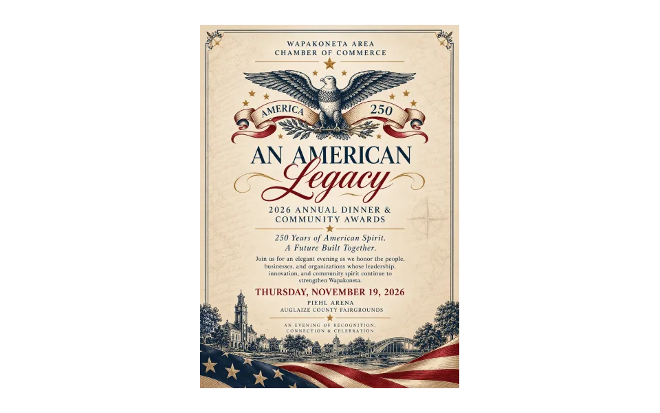 Wapakoneta American Legacy Dinner Invitation
