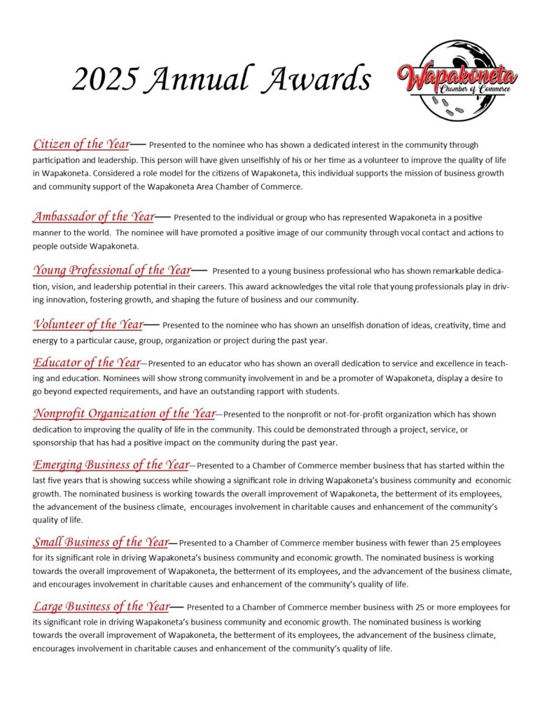 Annual Award Description and Nomination Form 2024
